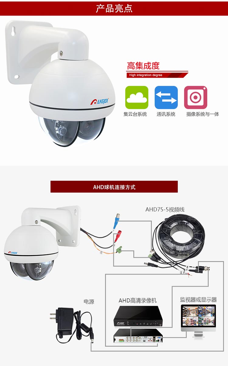 高清智能迷你球机C286详情图8